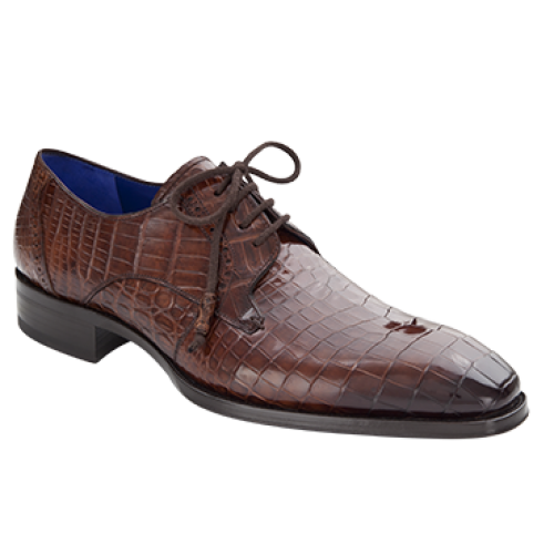 Mezlan "Giotto" Sport Genuine All-Over Alligator Shoes With Artisan Laces And Tassels